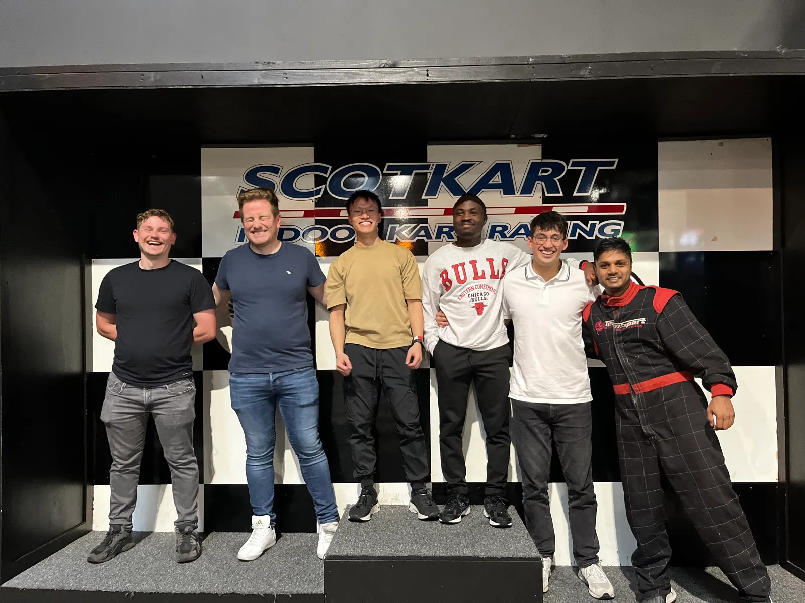 Go-karting with the JPM team in Glasgow