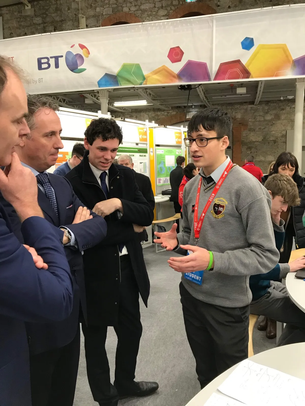 Describing the NLP project to Ireland's Minister of Education