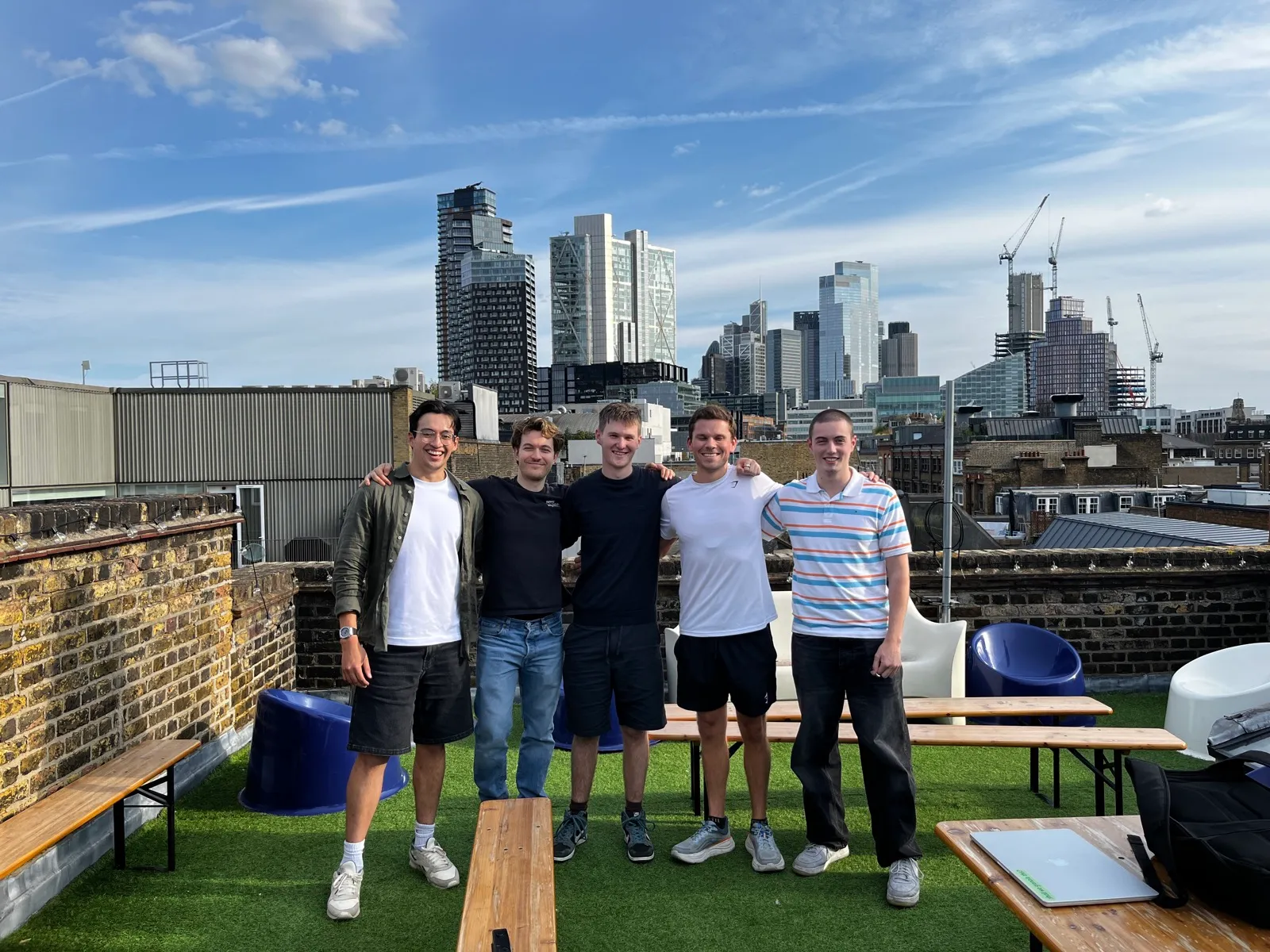 The 20-hour company team celebrating their hackathon win in Stockholm